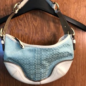 Coach handbag in light blue